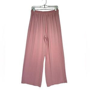 NWOT Maison d'Amelie Soft Wide Leg Pants Pink Size S lightweight elastic waist